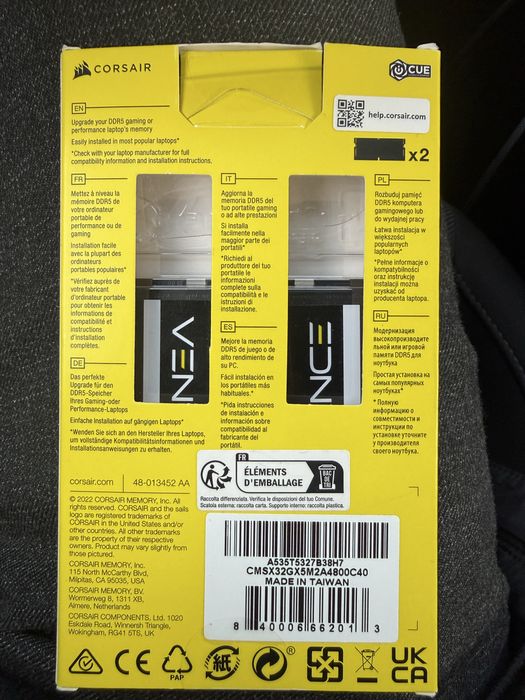 Memorie 32GB Corsair Vengeance 2x16Gb DDR5