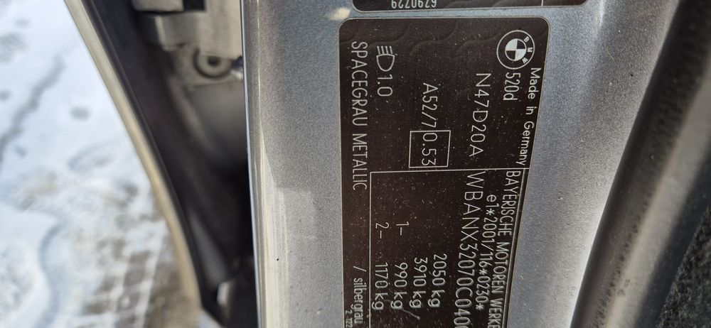 Aripa stanga bmw seria 5 e60 e61 Facelift LCI