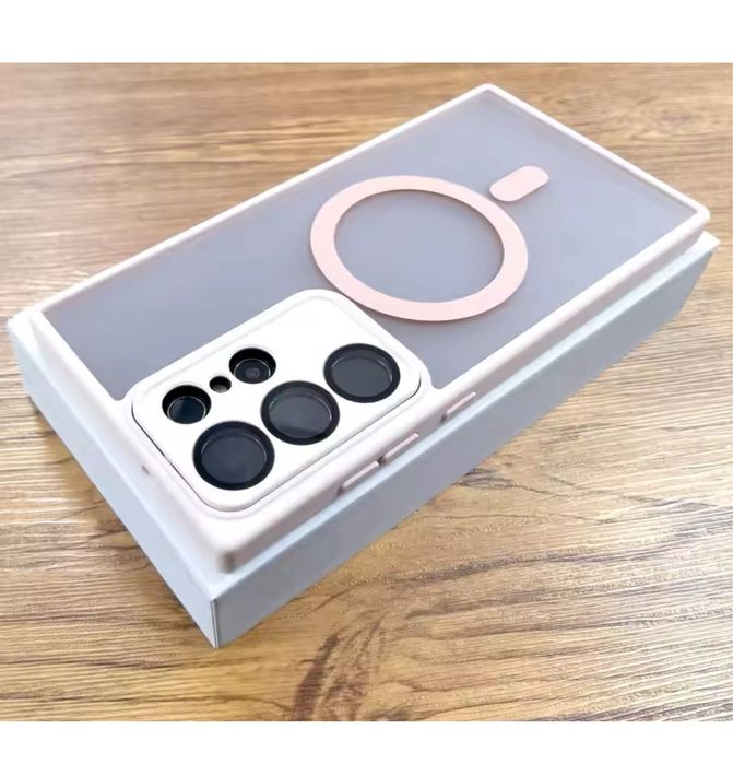 Husa Magsafe Mat Type Spate Anti Ampren Samsung S25/S24/S23/PLUS/ULTRA