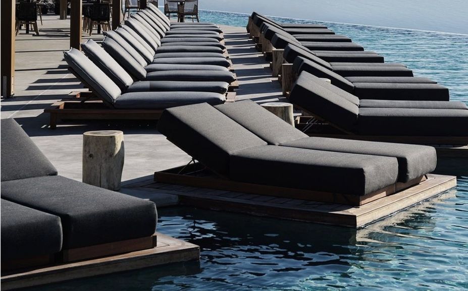 Sezlong curacao lemn