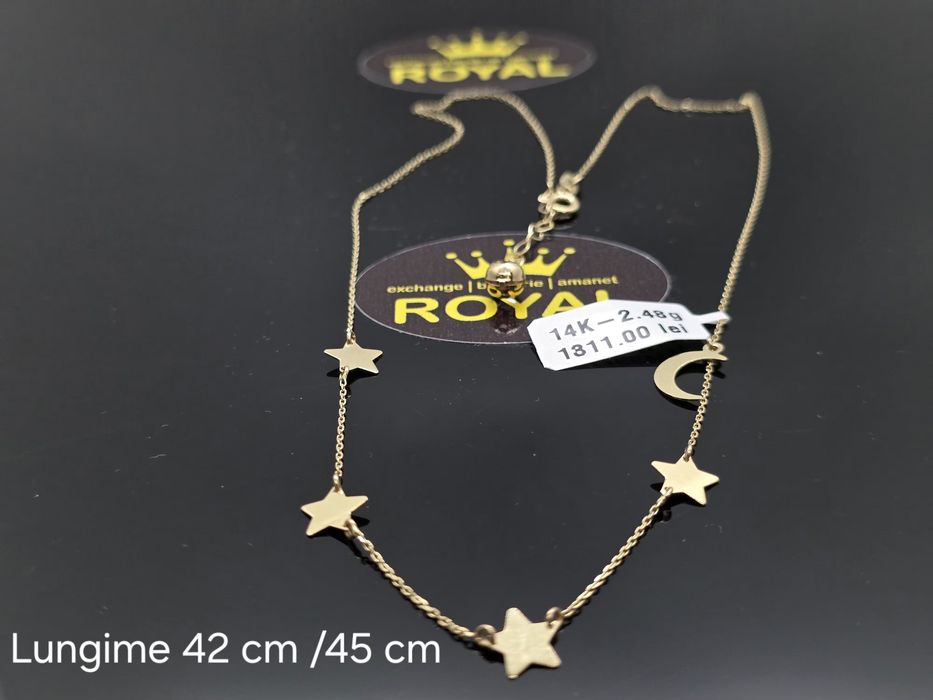 Bijuteria Royal: Lanț aur 14k/2.48 gr