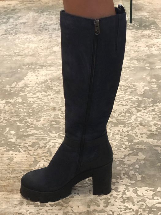 Cizme cu toc gros Eva Minge