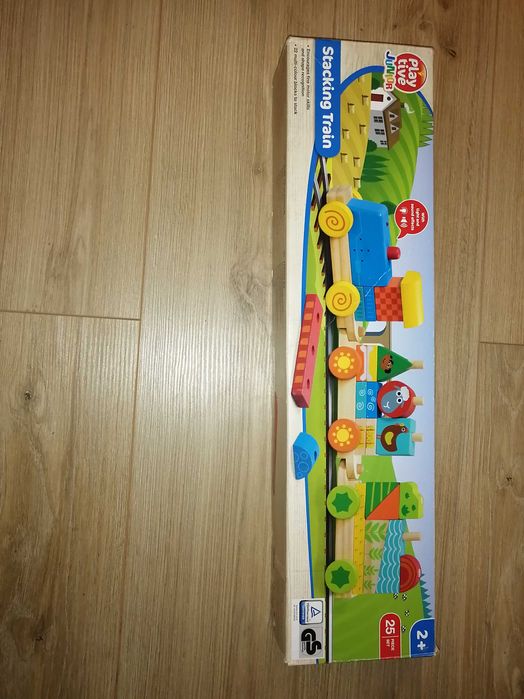 Trenuleț din lemn educativ