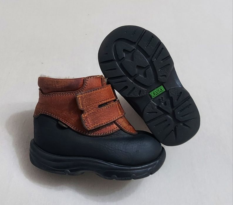 Ghete iarnă KAVAT SUEDIA, încălțăminte piele naturală, mărimea 22 unis