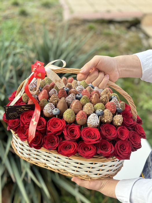 Клубника в шоколаде, подарки, shokoladli klubnika, sovg’a