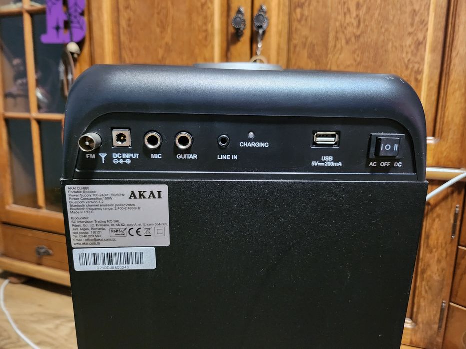 Boxa portabila AKAI-DJ880