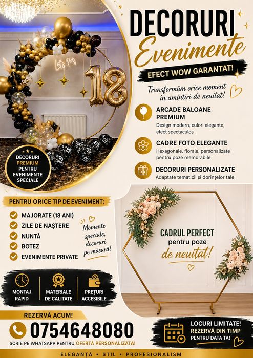 Închiriez decor evenimente