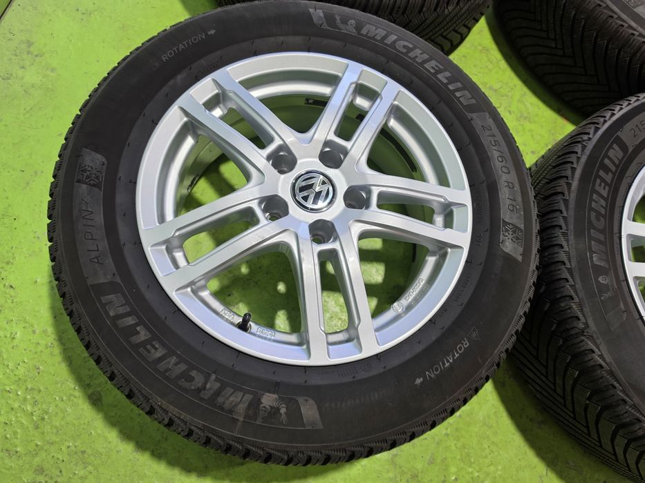 16 5x112 Vw Touran Caddy Passat B8 Skoda лети джанти 5х112 215/60/16 Michelin  зимни гуми зимен комплект