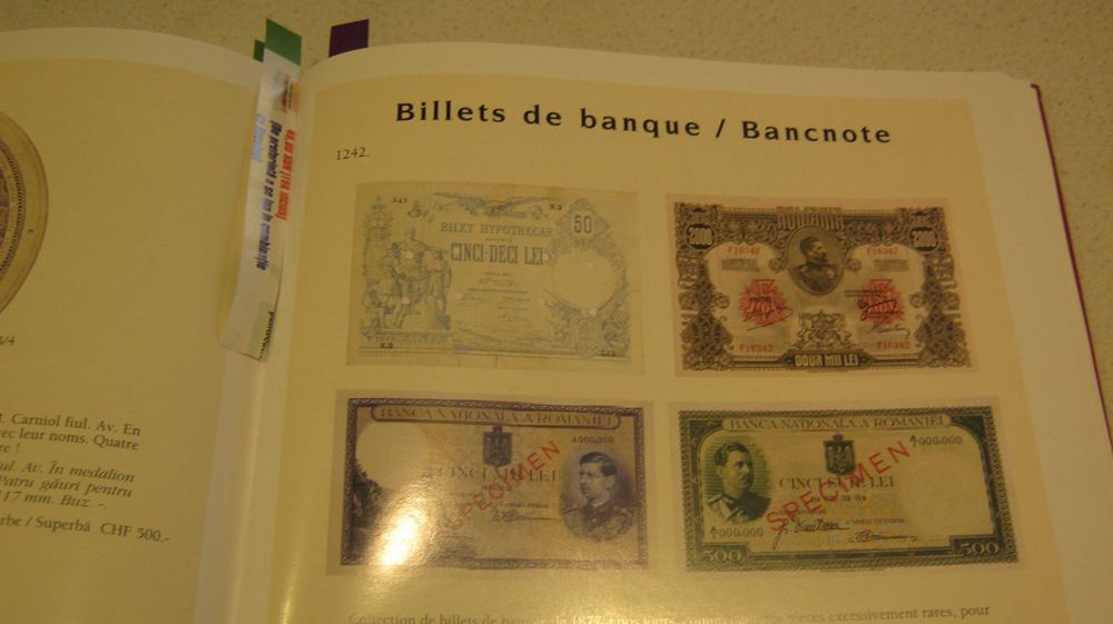 Catalog licitatie,numismatica,preturi de evaluare si pornire.(2 buc.)