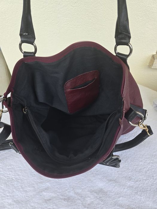 Стильная вместительная кожаная сумка из Испании