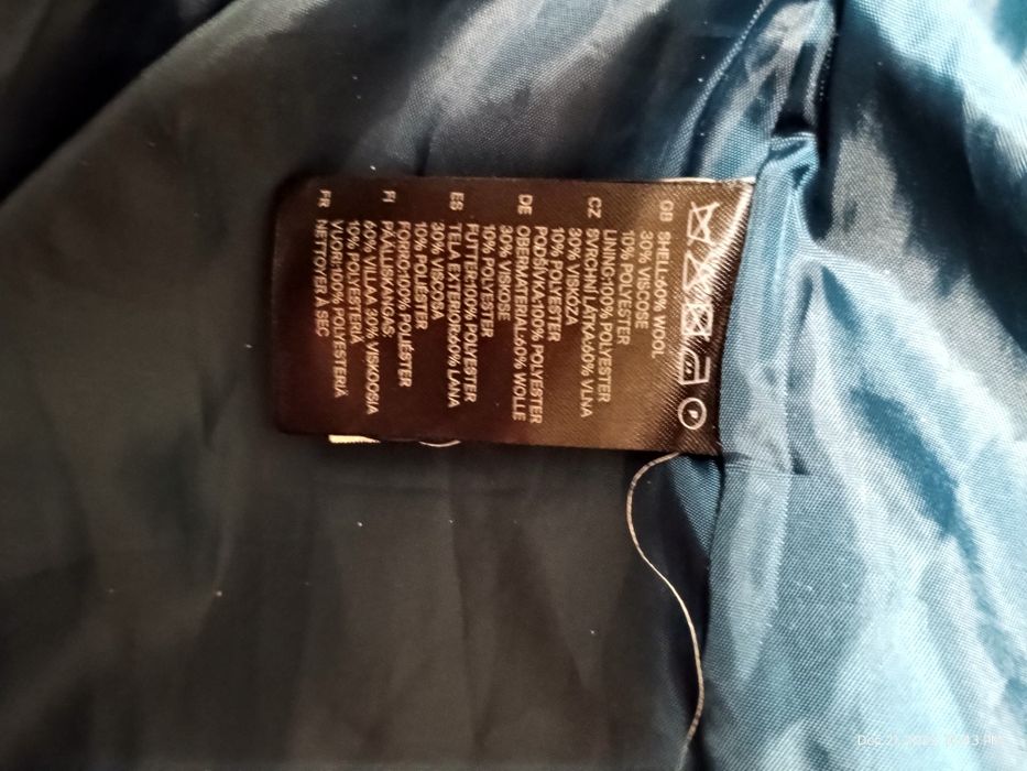 Палто DIVIDE с вълна р-р С/ UK 10