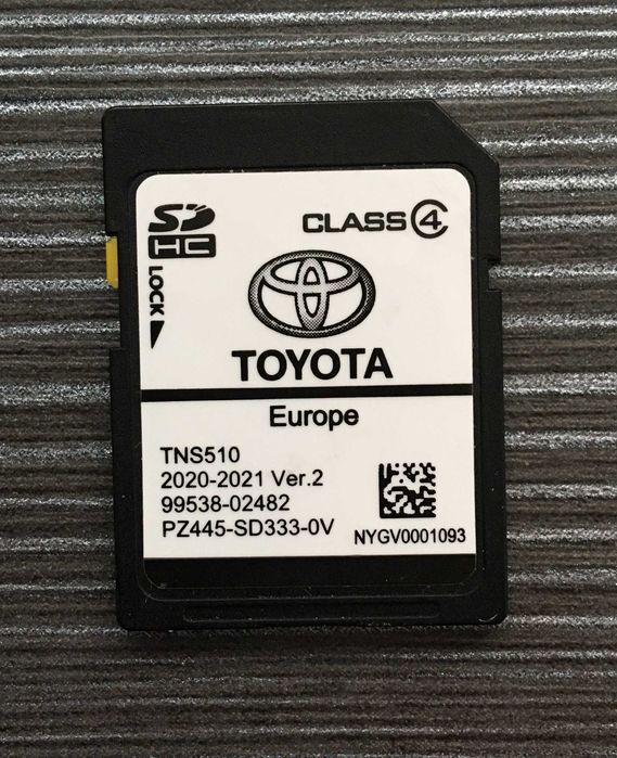 2021гд Ver.2 Toyota Навигационна SD card TNS510 Europe Сд Карта Тойота