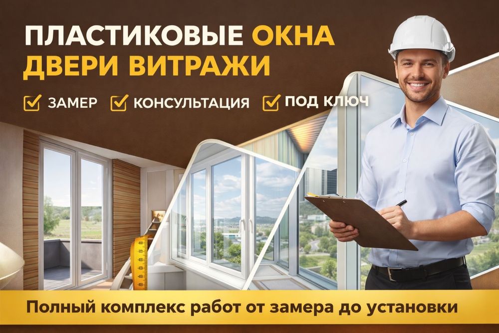 пластиковые окна, двери, витражи