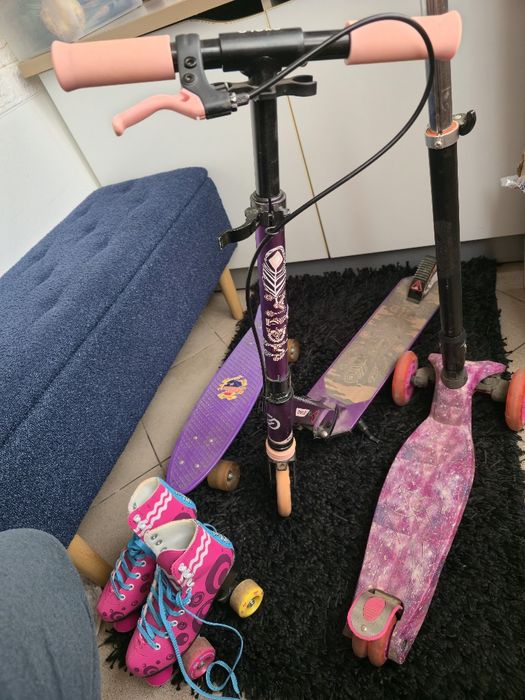 Trotineta, role, skyboard + trotineta bonus