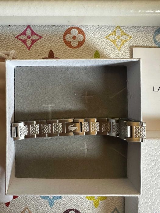 bratara lacoste argintie
