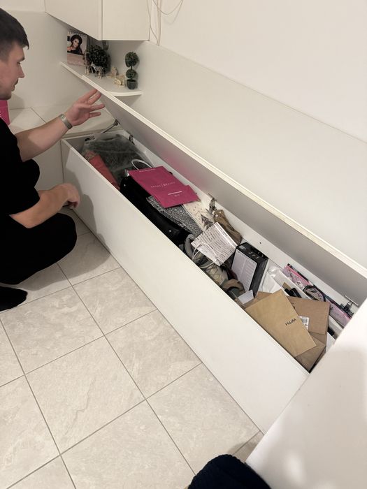 Coltar bucatarie alb