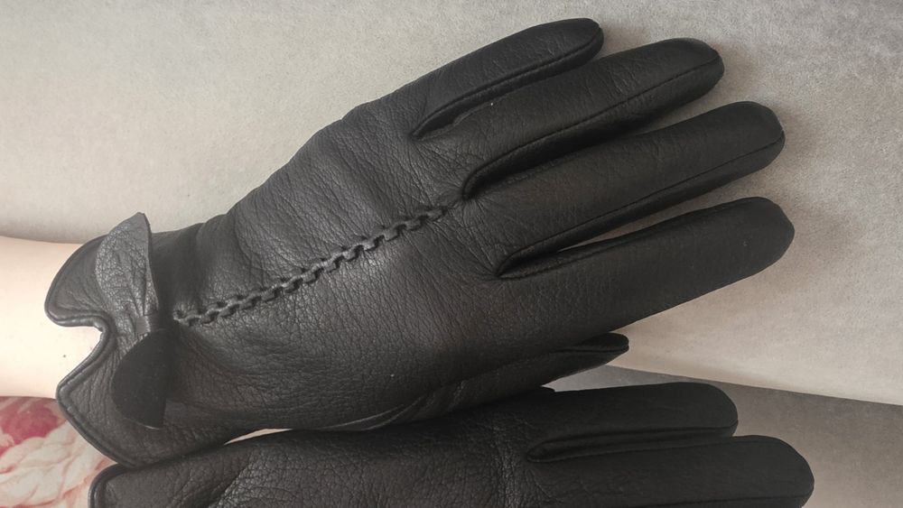 Manusi dama, piele naturala de căprioară