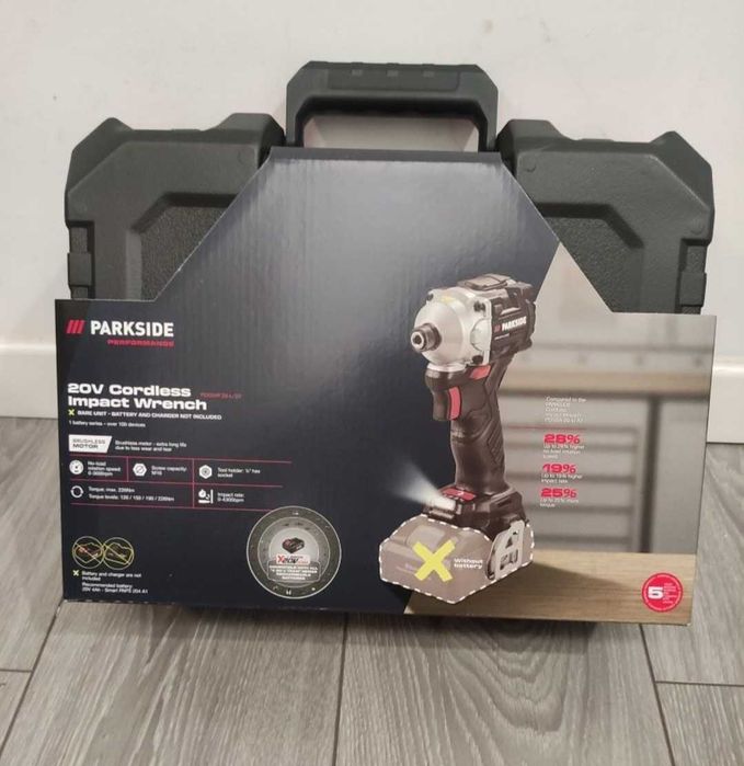 Parkside Performance, Masina de insurubat cu impact cu biti, 20V-226NM