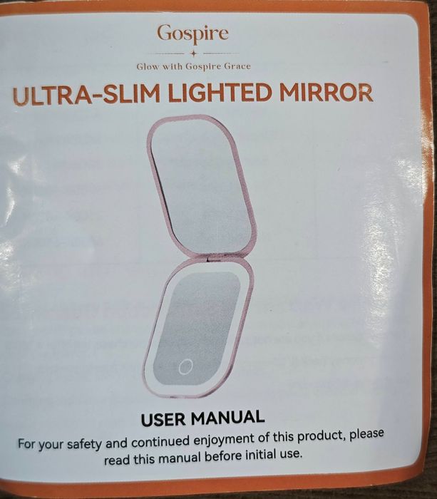 Мини огледало с лед лампа