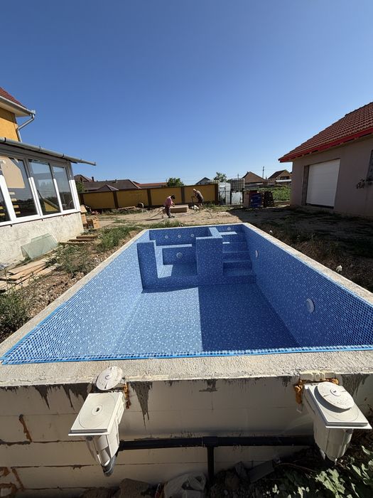 Constructii piscine cu liner din cofraje de polistiren