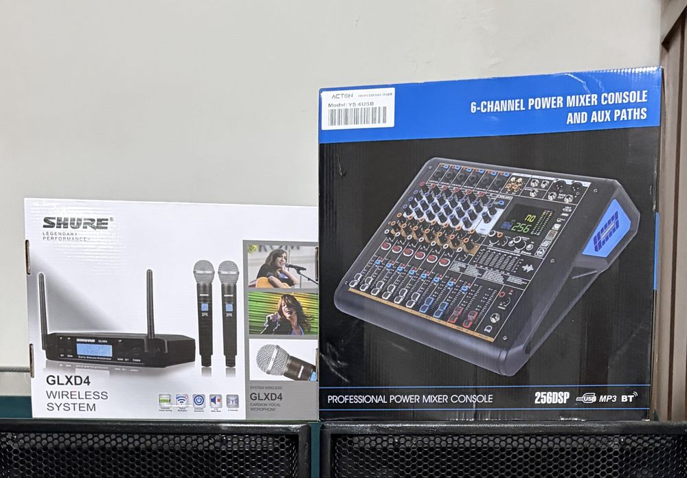 Музыкальная аппаратура Behringer , Shure