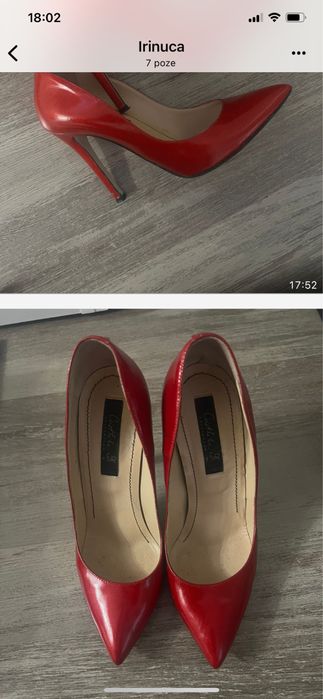 Pantofi din piele lacuita ! Superbi! Purtati foarte putin!