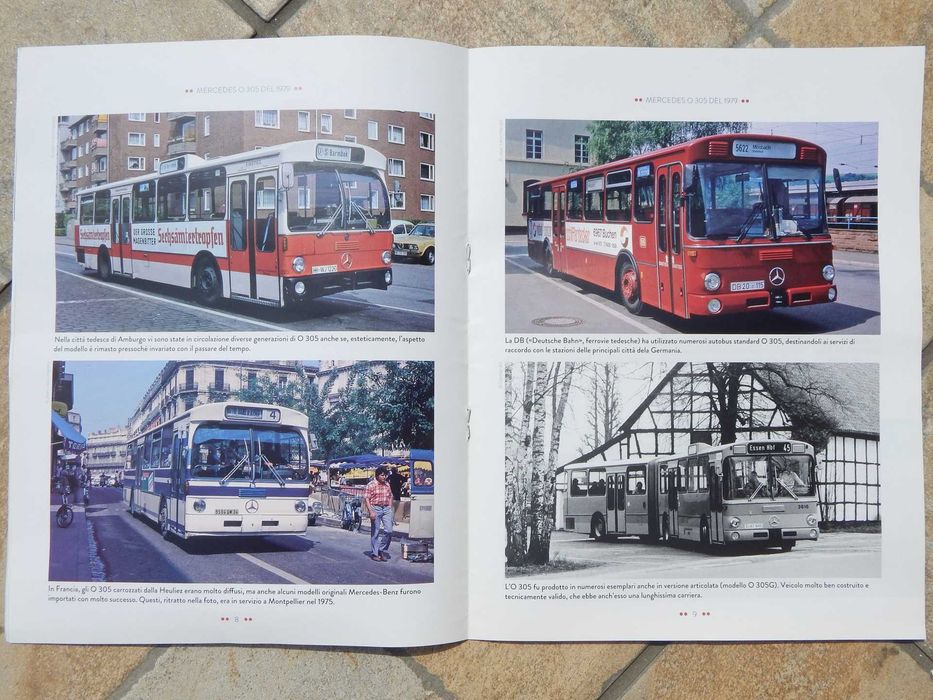 Revista autobuz Mercedes O 305 1979 colectia italiana de autobuze 1:43
