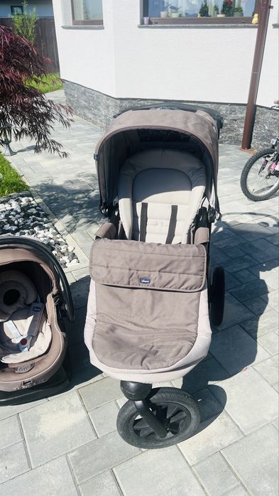 Carucior 3in1 Chicoo Active3 Dark Beige