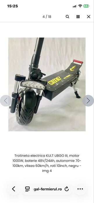 Trotineta electrica kult by ubgo III