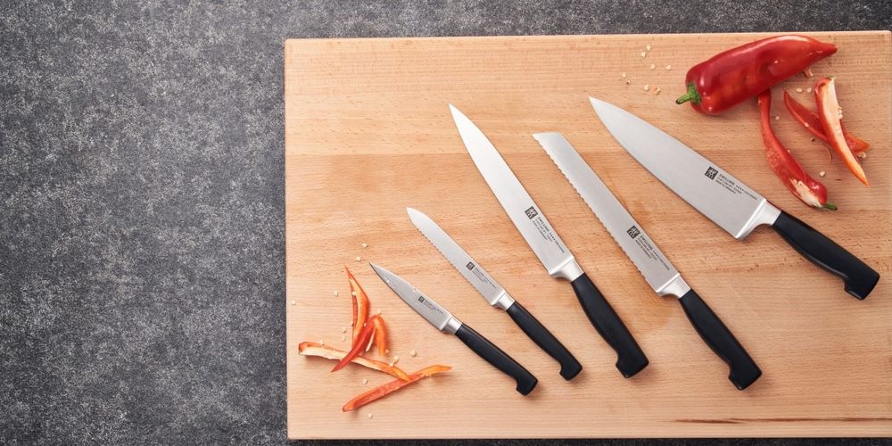 Zwilling комплект ножове със самозаточващ блок  Gourmet  7 части