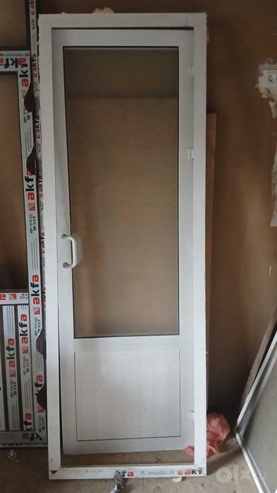 Иккита эшик Аква (ок ранг). Двери Аква 2 штуки белый и коричневые 3 шт