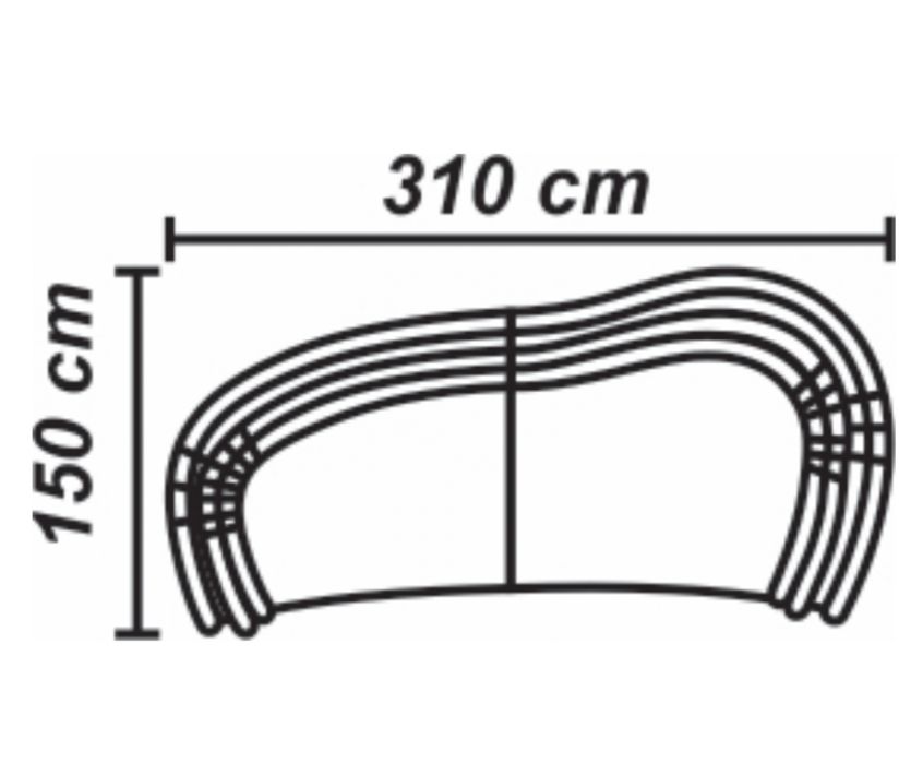 Canapea Dalin verde smarald