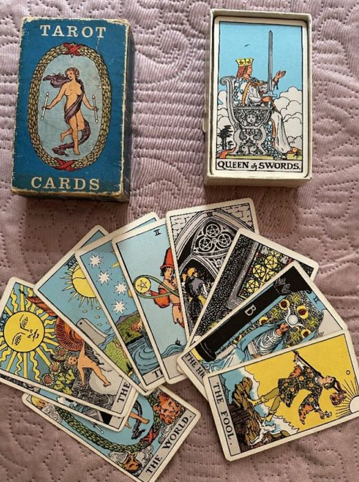 Таро колода THE BLUSHING FOOL.Rider Waite Tarot 1971. Waddington Co