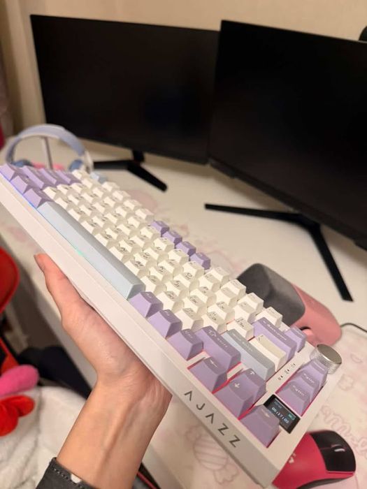 Клавиатура Ajazz AK820 PRO Gift Switch белый