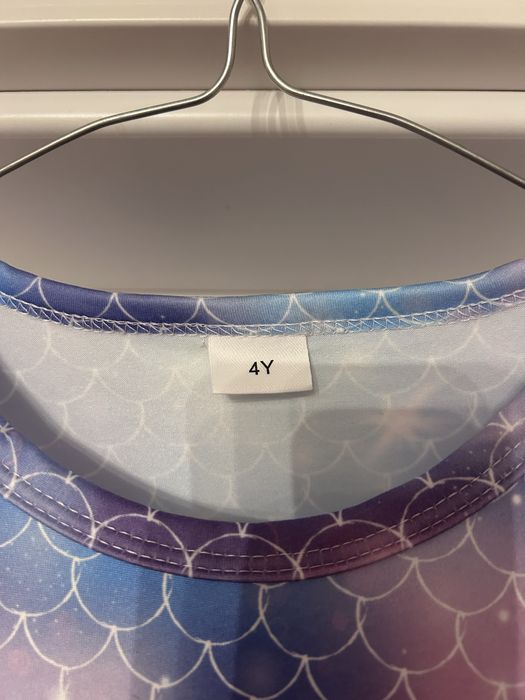 Rochie Tutu Imprimeu Solzi De Pește fete 4 ani