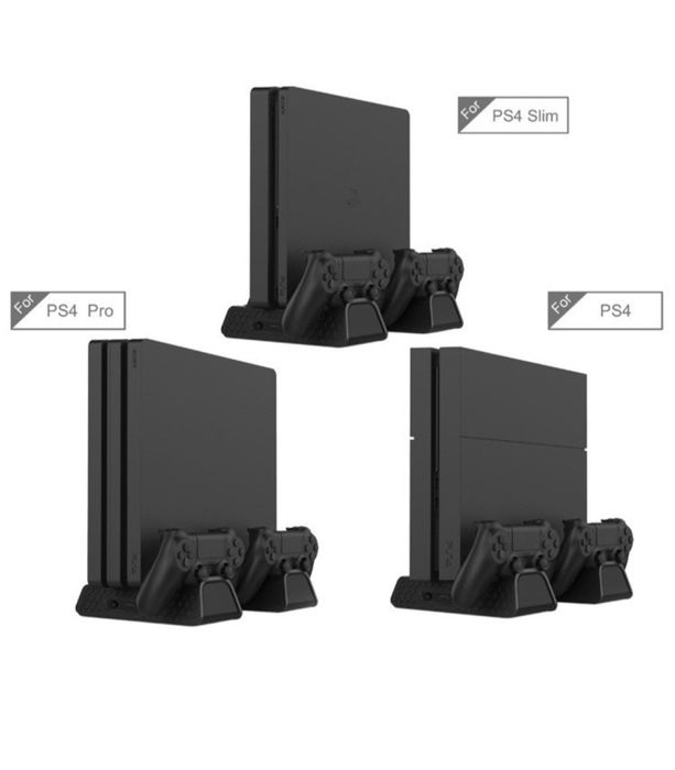 Stand cooler vertical Dobe ayStation PS4 / Slim / Pro, negru.