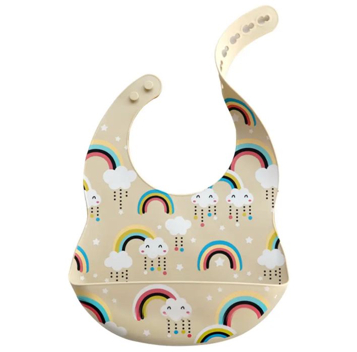 Цветен силиконов лигавник с джоб