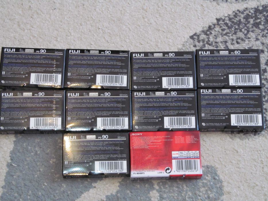 casete video sigilate 8 , hi8 , miniDV si VHSC
