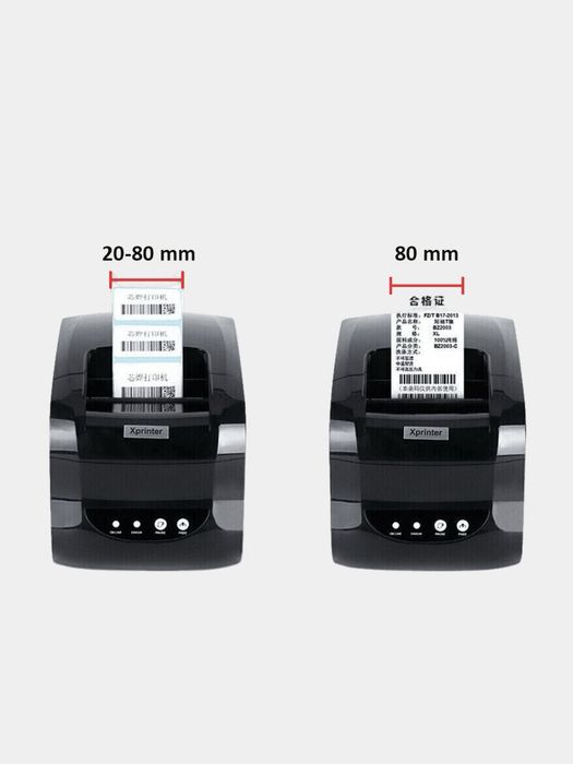 Printer shtrix kodlar qr qod  Xprinter XP-365B, USB, 80 mm