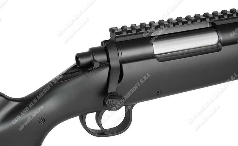 Pusca Airsoft *Manuala* + LUNETA Cu Aer Comprimat Arc + Munitie TOTALA