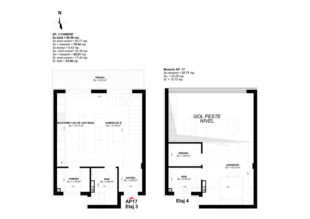 Penthouse Premium 79mp Utili | Direct Dezvoltator | Finisat la Cheie | Charm Residence