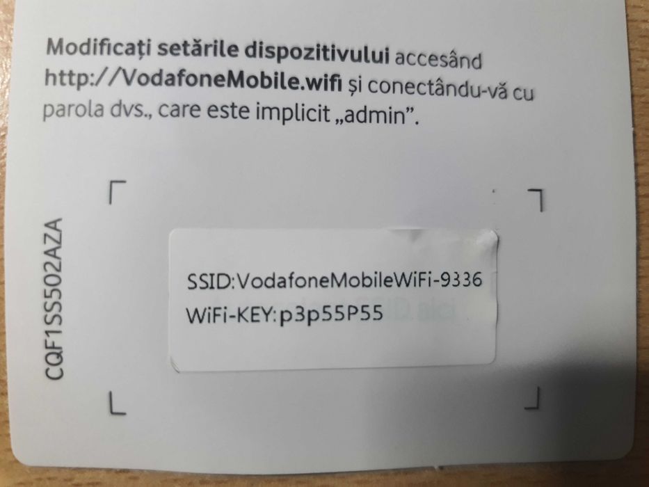 Hotspot Router Modem Internet Vodafone Mobile R219t