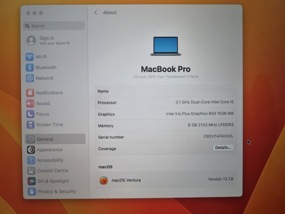 MacBook Pro 13 / 2017, A1706