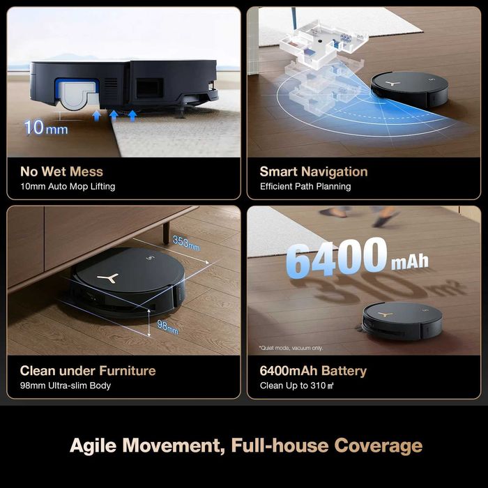 Ecovacs DEEBOT X8 PRO OMNI - прахосмукачка робот