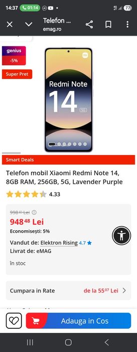 Xiaomi Redmi Note 14 5g