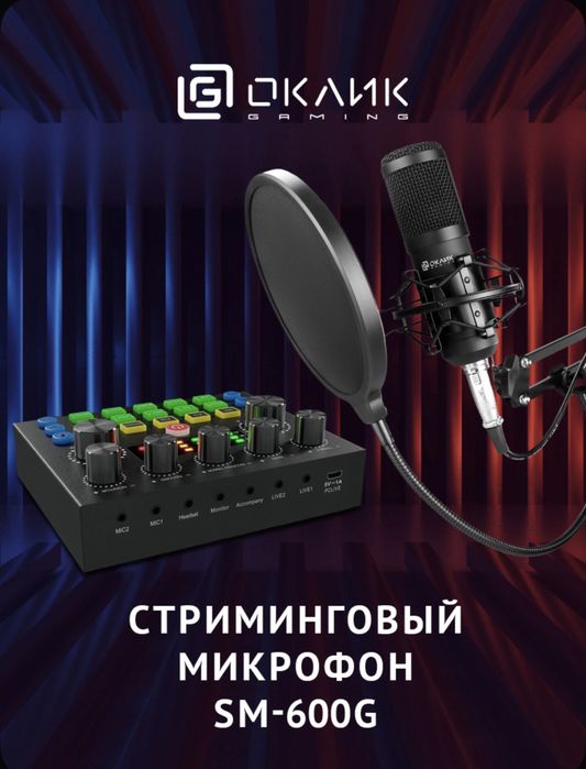 Стриминговый микрофон SM-600 G
