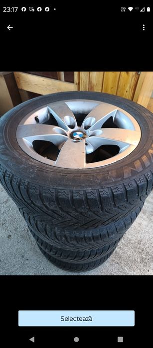 Vând 4 jante aliaj BMW cu anvelope