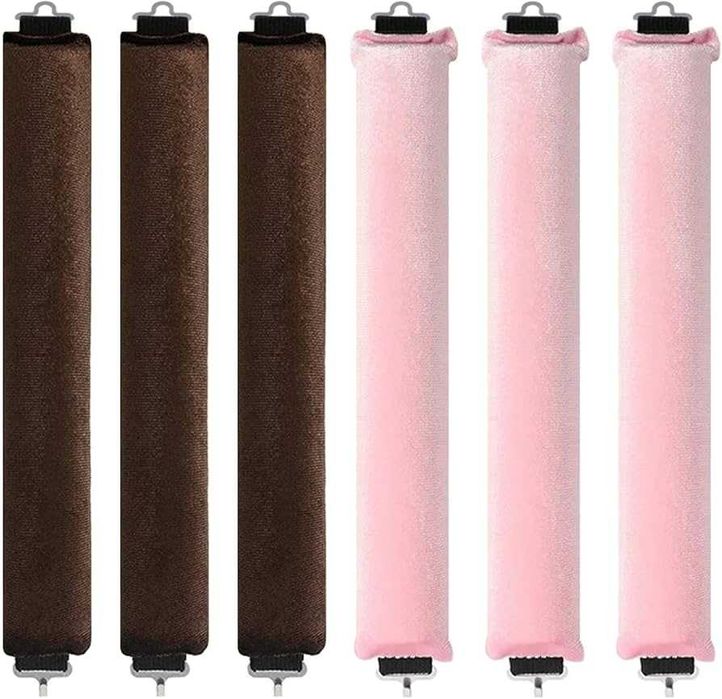 Ролери за къдрици, кафяви и розови