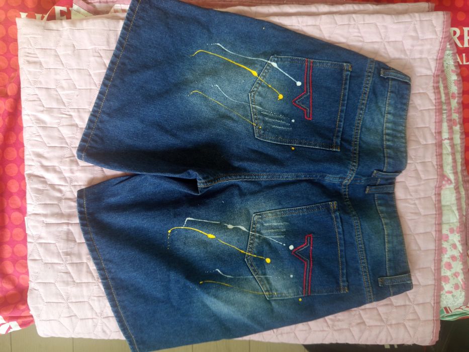 Дънкови къси гащи