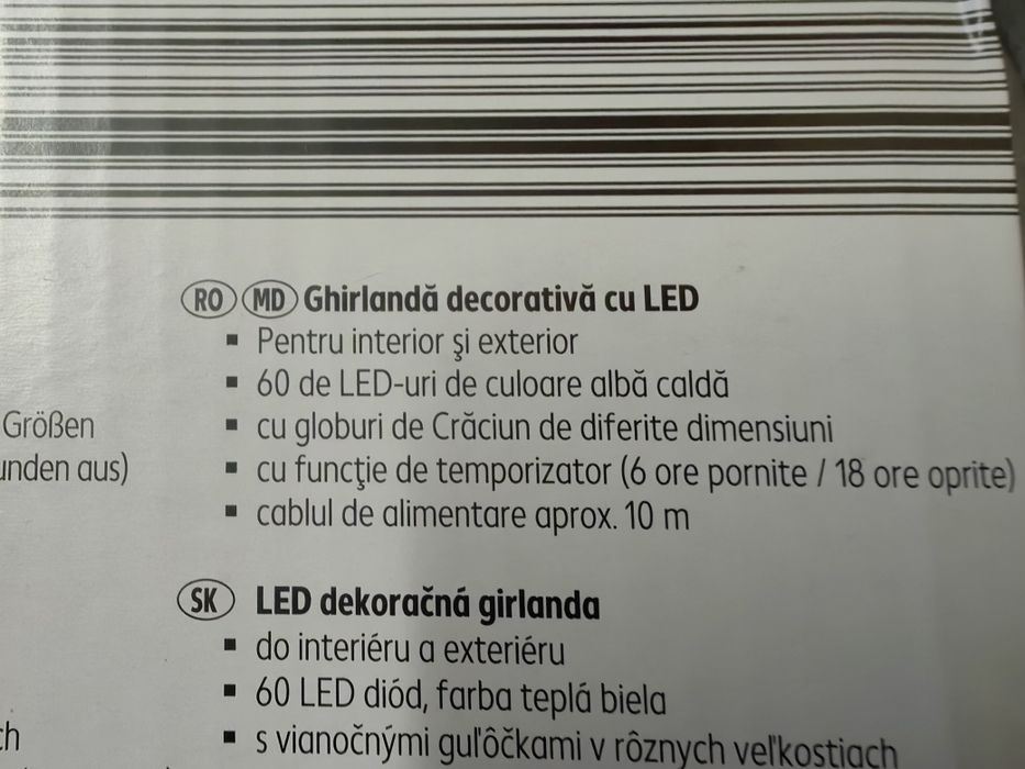 Set decorațiuni, globuri instalație interior!/exterior, beteala...